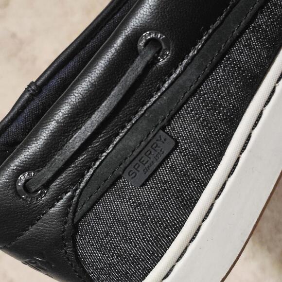 Sperry Women's Starfish Black Boat Shoes 9.5 NWOT - Picture 9 of 9